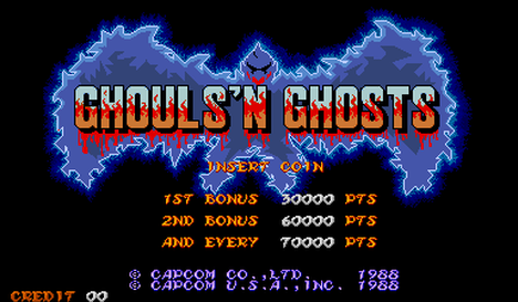 Ghouls 'N Ghosts Ghouls 'N Ghosts  Retro arcade games, Arcade game  machines, Arcade games