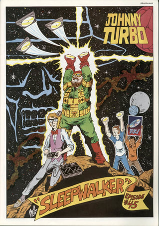 Johnny Turbo Comic #3 Cover Art