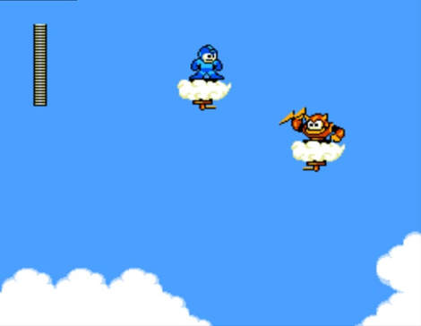 Mega Man in the Sky